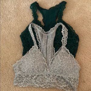 Lacey Racer-Back Bralettes